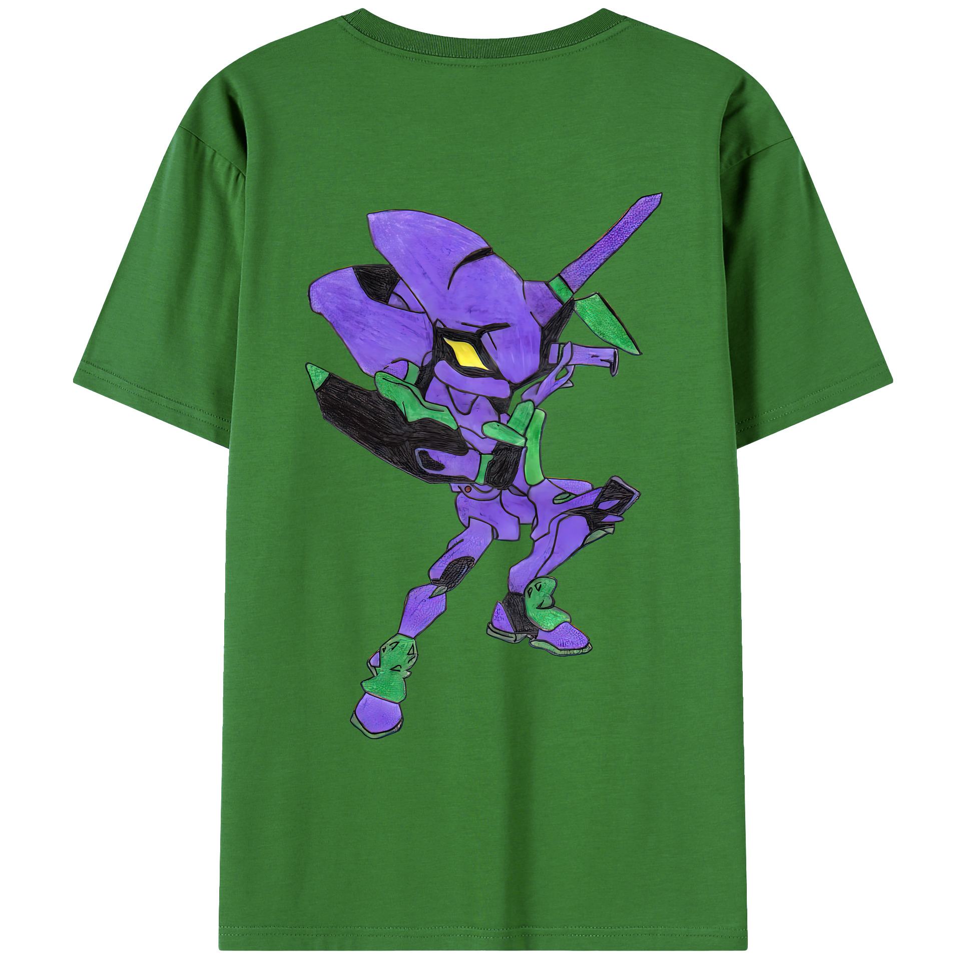 （画像用） EVA 新世紀エヴァンゲリオン レディース半袖Tシャツ(バックプリント)